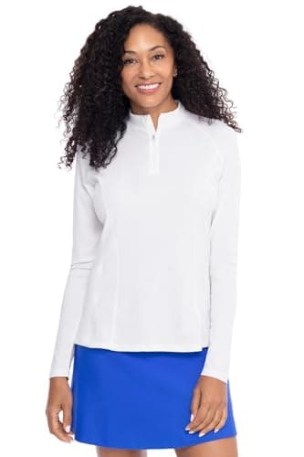 Coolibar Women's Freestyle Long Sleeve Quarter Zip Rash Guard
